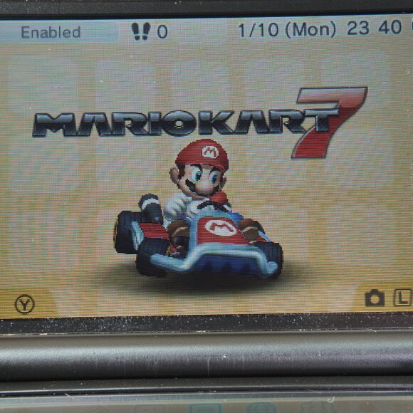 Nintendo 3DS XL / Handheld Gaming Console / With Mario Kart 7 / Tested & Working - Picture 10 of 11